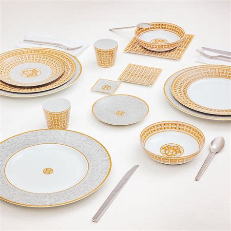 hermes flatware|hermes outdoor tableware.